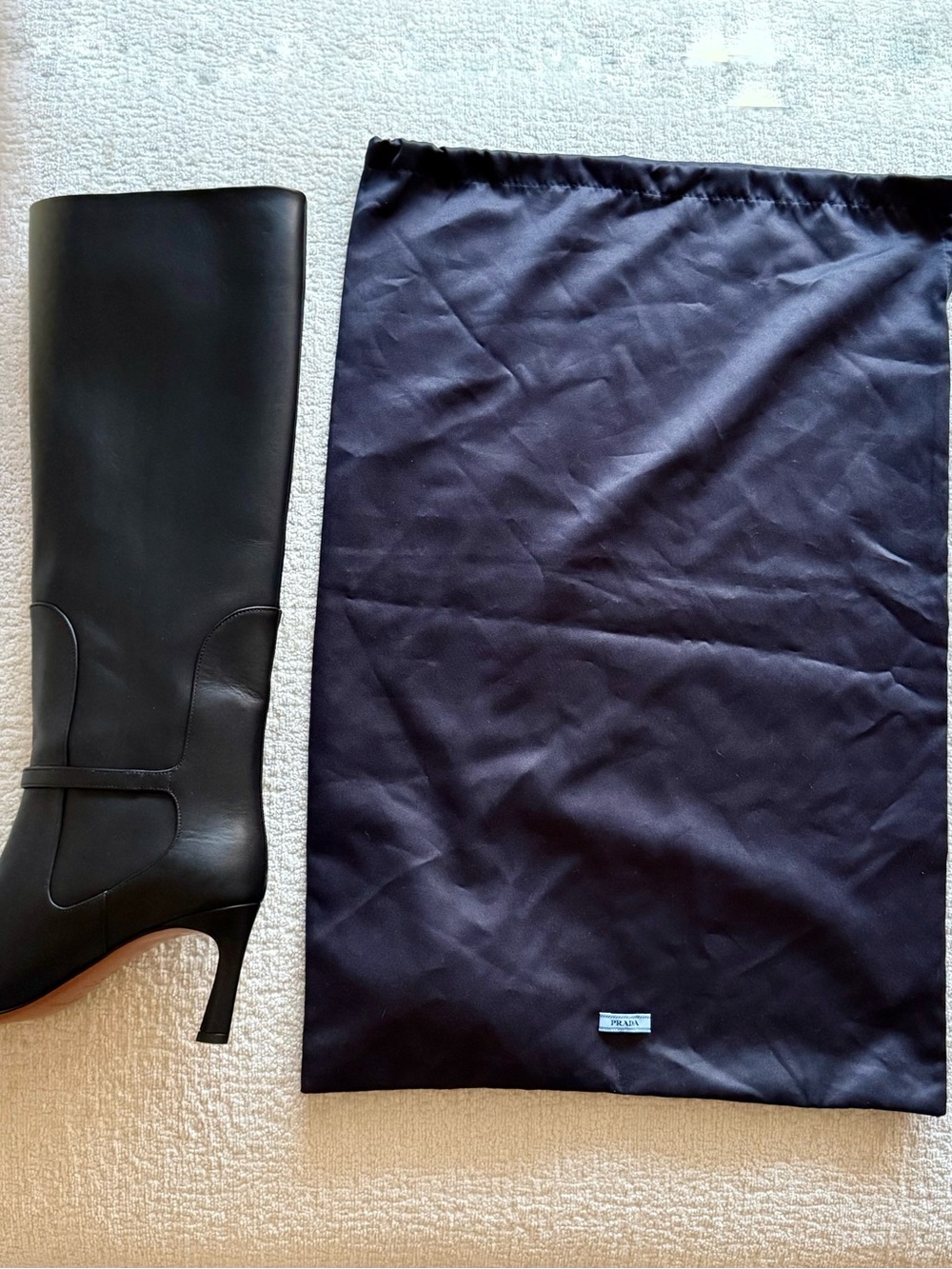 PRADA Silk Satin Boot Boots Dustbag NEW